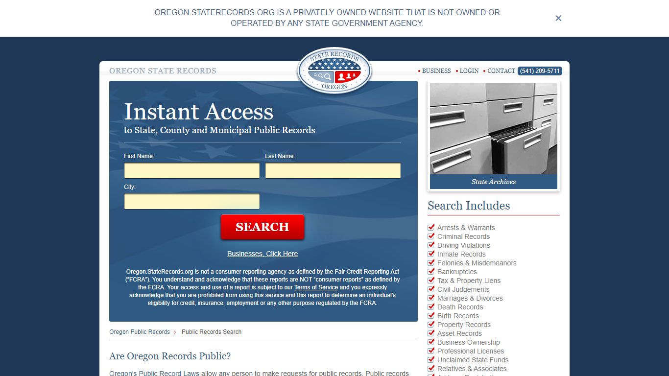 Oregon Public Records | StateRecords.org